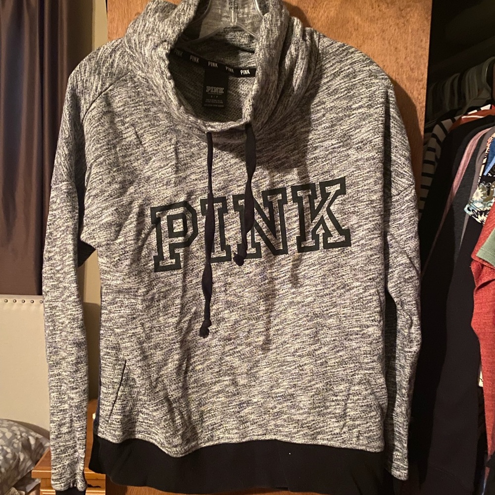 Gray and black VS pullover